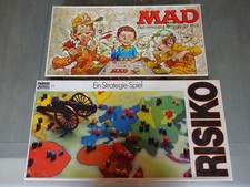 PARKER SPIELE BUNDLE Risiko + Mad Brettspiel Sammlung Paket Nonsens + Strategie