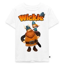 Wickie Und Die Starken Männer Wickie Mit Papa Halvar Kinder Premium Bio T-Shirt
