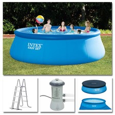 INTEX Komplettset Easy Set Quick Up Pool Ø 457x122cm + Filterpumpe Swimmingpool