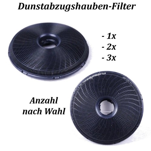 3x aktivkohlefilter - 1x/2x/3x,