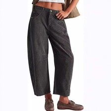 Cordhose für Damen, Barrel