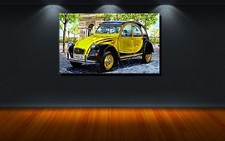 POSTER BILD XXL POP ART CITROEN 2CV ENTE OLDTIMER ABSTRAKT BUNT BIS 150x90