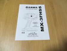 Sanwa MX-3FHSS  Anleitung  für Fernsteuerung , neuwertig