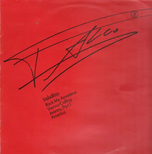 Falco red vinyl gig records - 3,