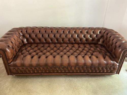 Chesterfield sofa aus braunem - aus,