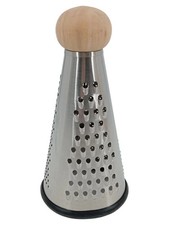 TCHIBO Reibe Küchenreibe Metall Holz Silber Modern Klassisch 25cm