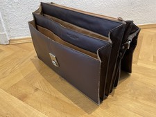 Elegante Shalimar Aktentasche, Leder, Braun