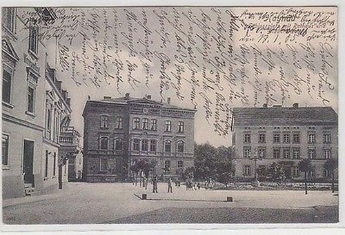 64721 haynau schloßplatz - ak,