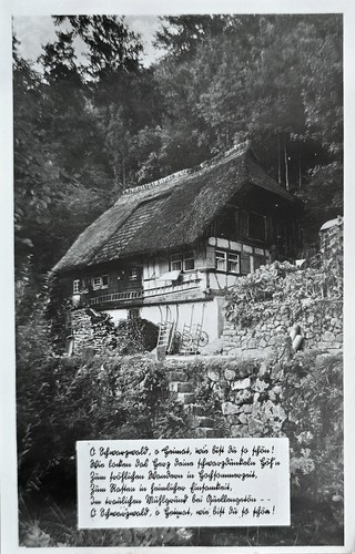 Schwarzwald haus 1950er - schwarzwald,