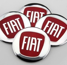 4x 65mm Für FIAT Felgensticker Nabendeckel Nabenkappen Emblem Aufkleber Auto