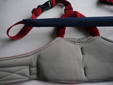 BABYKLY Lauf- und Schutzgurt Gehhilfe für Kleinkind Assistent Rot und Blau Grau