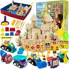 CROSOFMI Magic Sand Kinder Set Spielsand Faltbarer Sandkasten Spielzeug Spaß