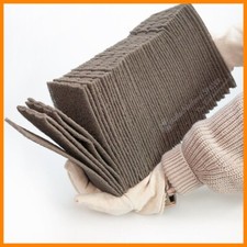 60Stk Vliespad ultra fine 100x200 Schleifvlies Reinigungsvlies Vliespapier Bogen