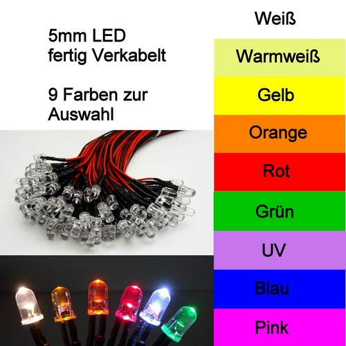 Led 5mm klar - led, fertig
