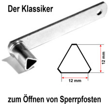 Dreikantschlüssel zum öffnen