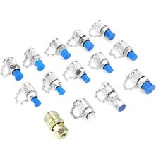 14-teiliges Hydraulikdruckprüfarmaturen-Set Prüfpunkte & Kupplungen