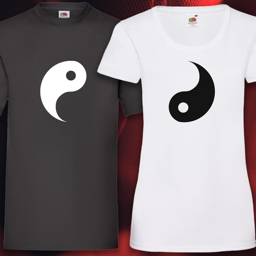Yin und yang shirt couple - und,