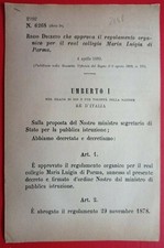 Parma-Regio Erlass Die