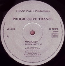 Progressive Transe - Mentyl (12") (Very Good Plus (VG+)) - 2819280544