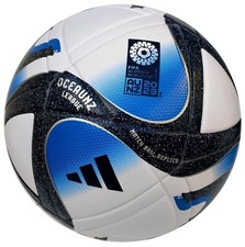 Adidas Oceaunz League WM Ball Bundesliga Fußball Ball weiss-blau nahtlos Gr.5