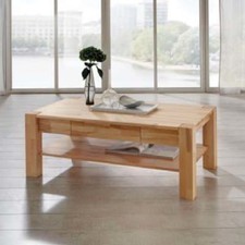 DICO CS B Massivholz Couchtisch Sofatisch Wohnzimmertisch mit Schubkasten