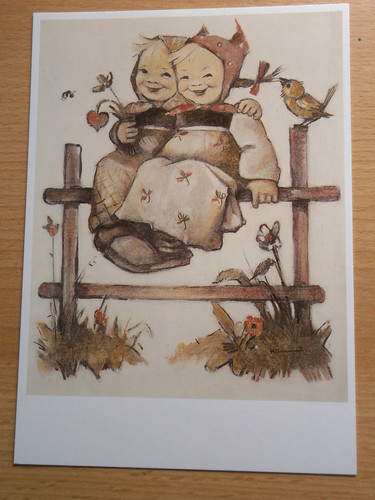 Hummel postkarte vintage - hummel*,