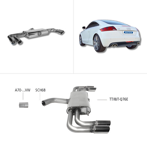 Bastuck sportauspuff audi tt - -,