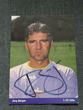 Jörg Berger 1.FC Köln Autogrammkarte 1991/92 Fehldruck