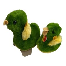 2x Steiff Ente grün gelb 12