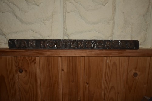 Altes blechschild van - altes, houtens