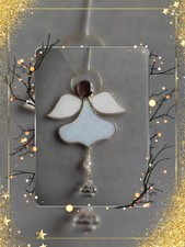 Tiffany Glaskunst, Glasengel, Anhänger, Baumschmuck, Fensterbild, Engel