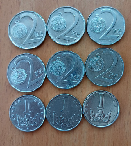 Coins czech republic 3x - coins,