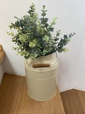 Ikea Metall Deko Vase Milchkanne Shabby Skandi Impressionen Beige 