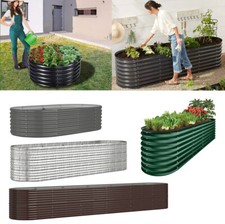 Metall Hochbeet Pflanzbeet Gemüsebeet Pflanzkasten Blumenbeet Garten Beet