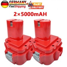 2X 12V 5.0Ah Wiederaufladbarer NI-MH Batterie Akku für Makita PA12 6270D 6271D