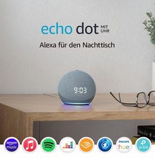 Amazon Echo Dot 4. Generation blaugrau mit Uhr smarter Lautsprecher *NEU & OVP*