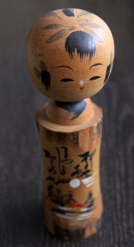 Kokeshi,Holzpuppe,Handmade,alt