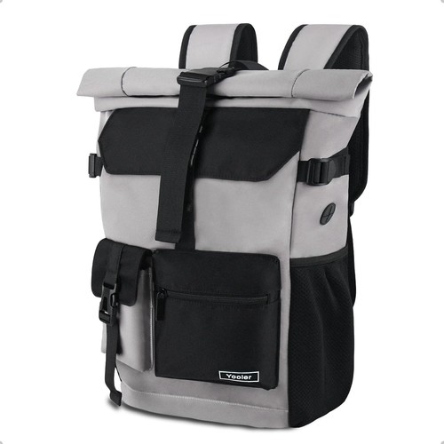 Rolltop rucksack 27l grau - rolltop,