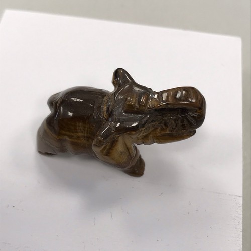 Edelstein elefant tigerauge - edelstein,