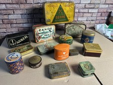 15 sehr alte Tabak Blechdosen