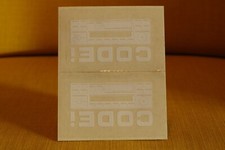 Aufkleber "CODE" für