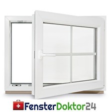 Kunststoff Sprossenfenster Dreh Kipp Fenster nach Maß Einbruchschutz Pilzkopf