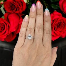 1 Karat Ovalschliff Ehering