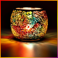 Teelichthalter aus Glas für