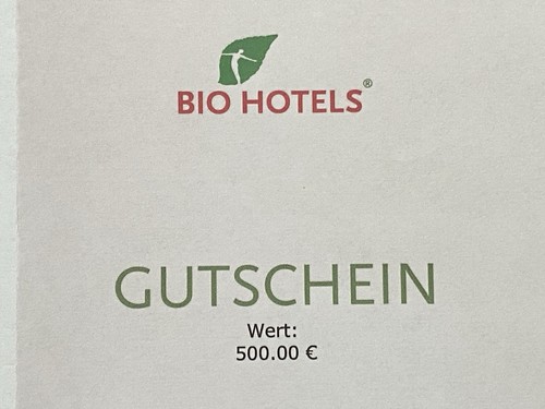 500 hotel gutschein - 500€, hotel-gutschein