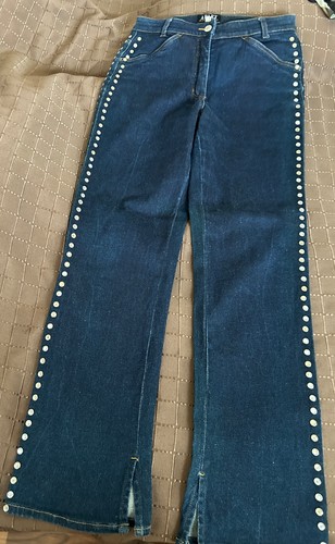 Jeans mit nieten und - jeans, steinen