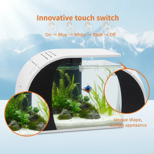 19l led glas aquarium - aquarium, set