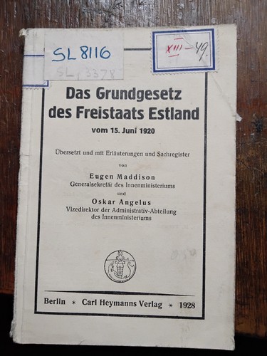 Das grundgesetz des freistaats - grundgesetz,