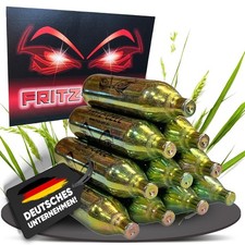 10 x Fritz-Cell Co2 12g Kapseln für Gotcha, Paintball Softair Premiumkapseln