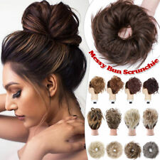 Geheimnis Haarteil Echthaar Dutt Haargummi Haarverlängerung Bun Stirnband 1Pcs H